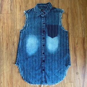 Thrill Blue Denim Top